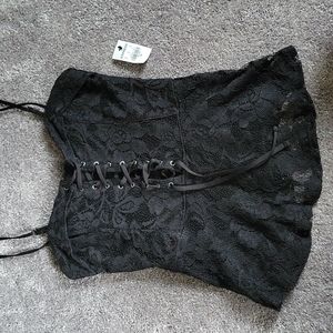Express Lace-up Corset Top NWT